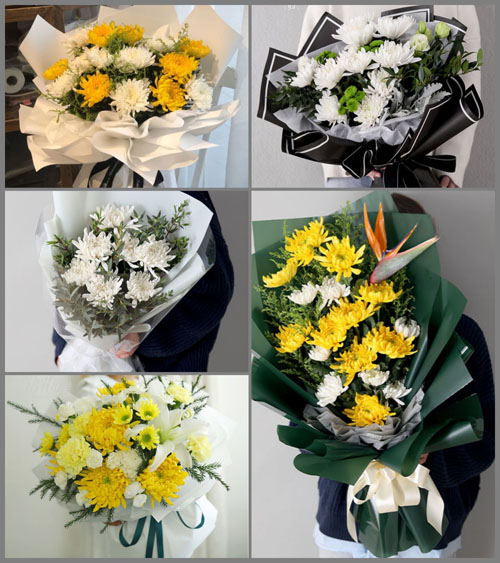 云南丽江华坪县中心镇白事花束代送